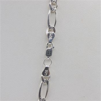 Sterling Silver Figaro Chain Necklace