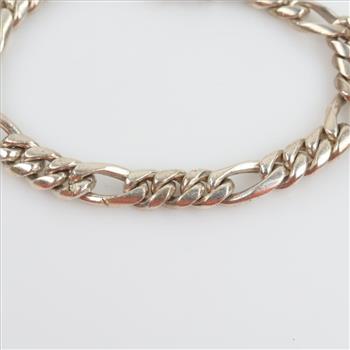 Sterling Silver Figaro Chain Necklace