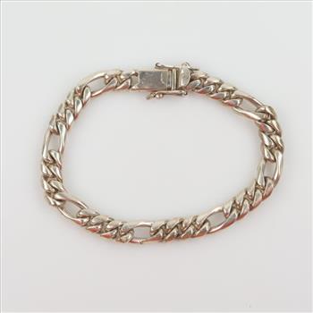 Sterling Silver Figaro Chain Necklace