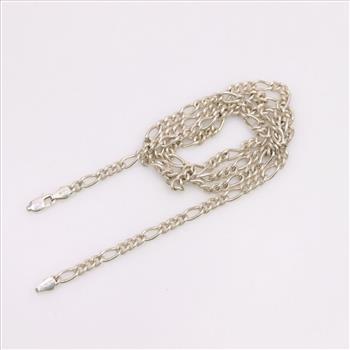 Sterling Silver Figaro Chain Necklace