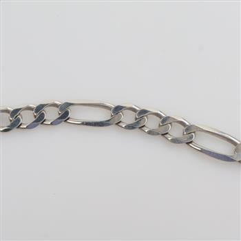 Sterling Silver Figaro Chain Necklace