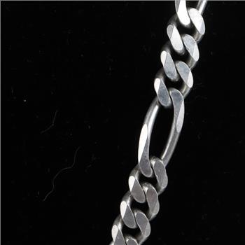 Sterling Silver Figaro Chain Necklace