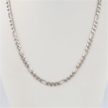 Sterling Silver Figaro Chain Necklace
