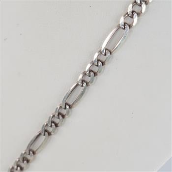 Sterling Silver Figaro Chain Necklace