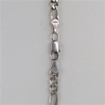 Sterling Silver Figaro Chain Necklace