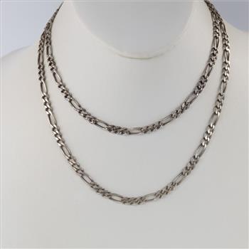 Sterling Silver Figaro Chain Necklace