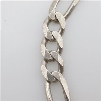 Sterling Silver Figaro Chain Necklace