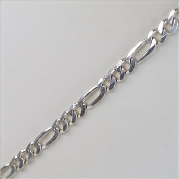 Sterling Silver Figaro Chain Necklace