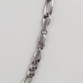 Sterling Silver Figaro Chain Necklace