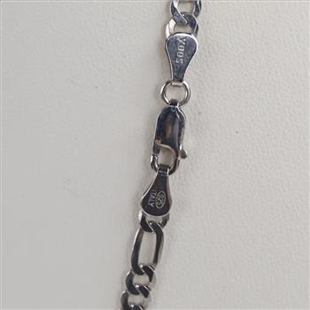 Sterling Silver Figaro Chain Necklace