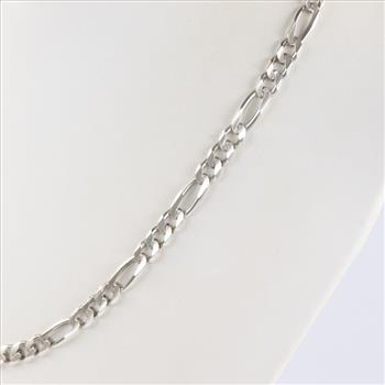 Sterling Silver Figaro Chain Necklace