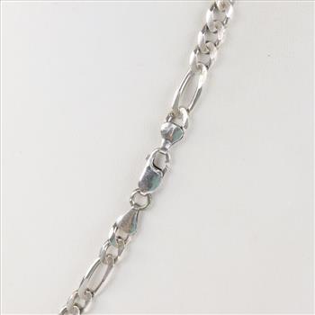 Sterling Silver Figaro Chain Necklace