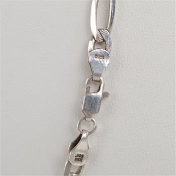 Sterling Silver Figaro Chain Necklace