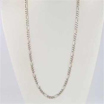 Sterling Silver Figaro Chain Necklace