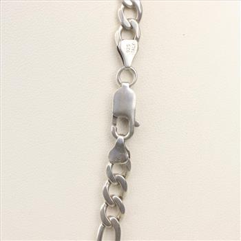 Sterling Silver Figaro Chain Necklace