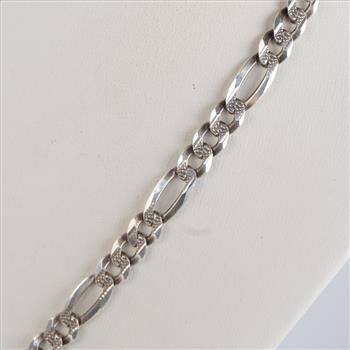 Sterling Silver Figaro Chain Necklace
