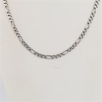 Sterling Silver Figaro Chain Necklace