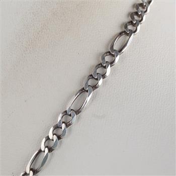 Sterling Silver Figaro Chain Necklace