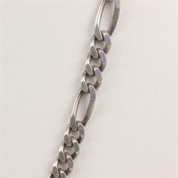 Sterling Silver Figaro Chain Necklace