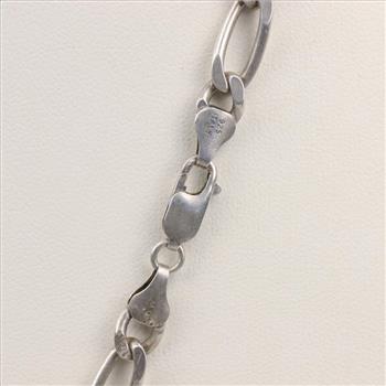 Sterling Silver Figaro Chain Necklace