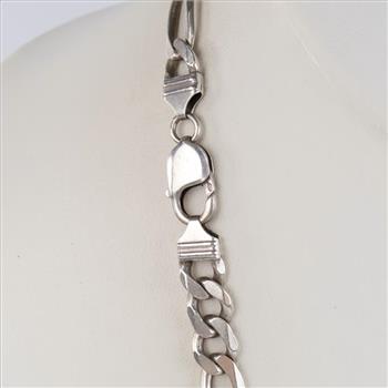 Sterling Silver Figaro Chain Necklace