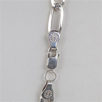 Sterling Silver Figaro Chain Necklace