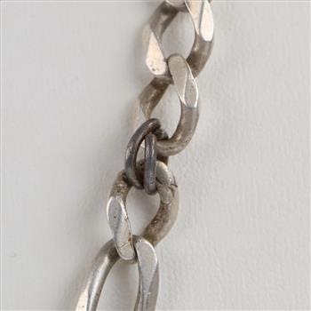 Sterling Silver Figaro Chain Necklace