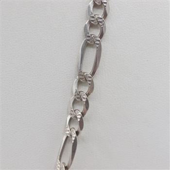 Sterling Silver Figaro Chain Necklace