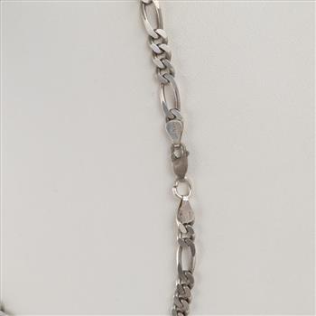 Sterling Silver Figaro Chain Necklace