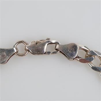 Sterling Silver Figaro Link Bracelet