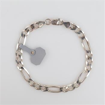 Sterling Silver Figaro Link Bracelet