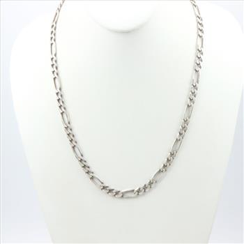 5mm Sterling Silver Figaro Link ID Bracelet – Free Engraving – Made In Italy