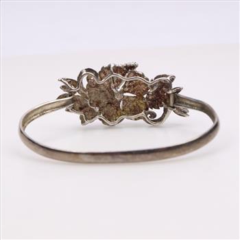 Sterling Silver Flower Bracelet