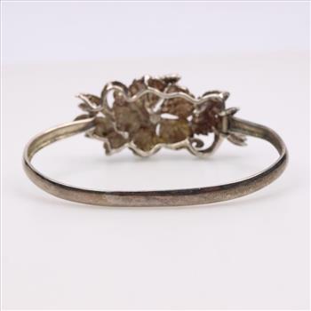 Sterling Silver Flower Bracelet