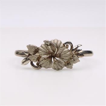 Sterling Silver Flower Bracelet