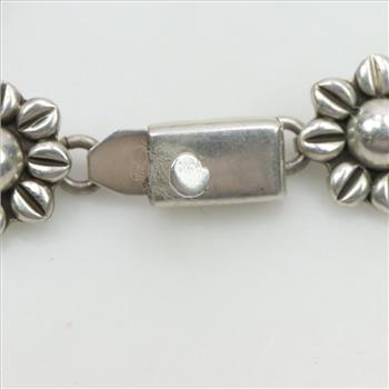 Sterling Silver Flower Bracelet