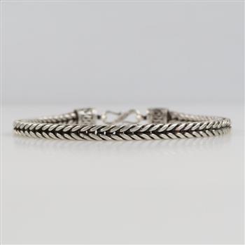 Sterling Silver Foxtail Link Bracelet