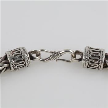 Sterling Silver Foxtail Link Bracelet