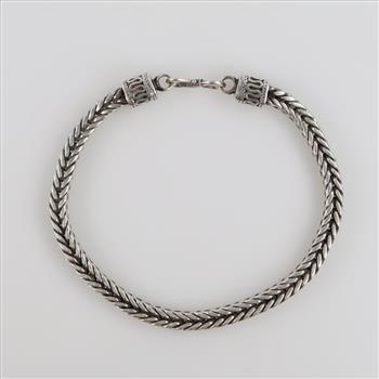 Sterling Silver Foxtail Link Bracelet