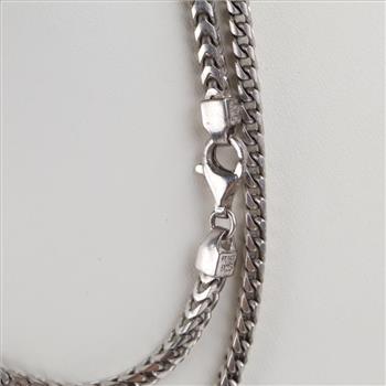Sterling Silver Foxtail Link Necklace
