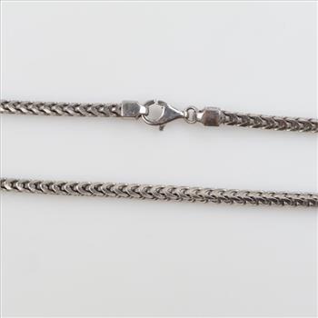 Sterling Silver Foxtail Link Necklace
