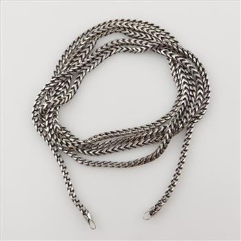 Sterling Silver Foxtail Necklace