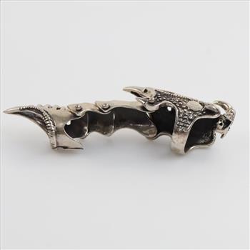 Sterling Silver Full Finger Articulated Ring