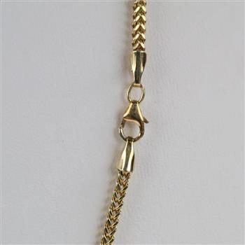 Sterling Silver Gold Plated Hollow Link Necklace