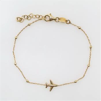 Sterling Silver GP Airplane Bracelet