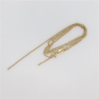 Sterling Silver GP Cable Chain Necklace