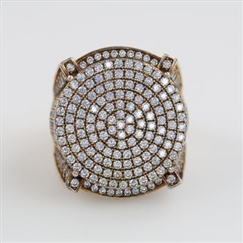 Sterling Silver GP Clear Stone Ring