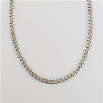 Sterling Silver GP Curb Link Necklace
