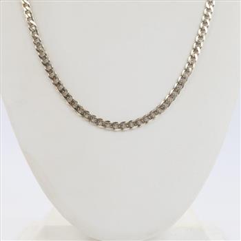 Sterling Silver GP Curb Link Necklace