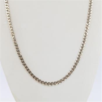 Sterling Silver GP Curb Link Necklace
